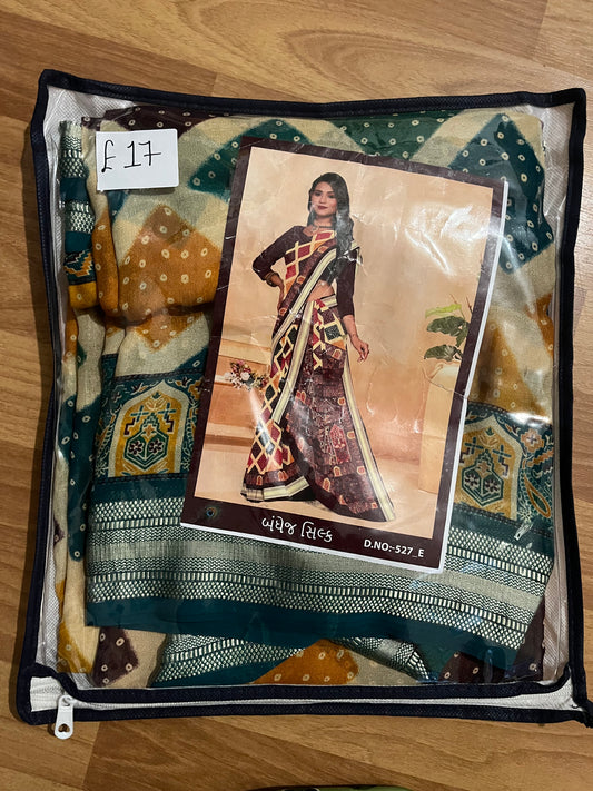 Bandhej Silk saree