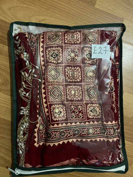 Trending red Saare ￼